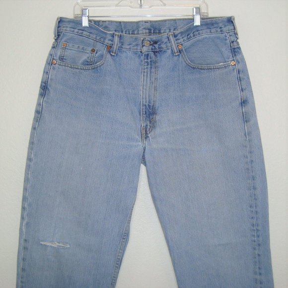 Vintage Levi's 550 Tapered Leg Distressed Jeans 38 - Picture 7 of 8
